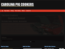 Tablet Screenshot of carolinapigcookers.com